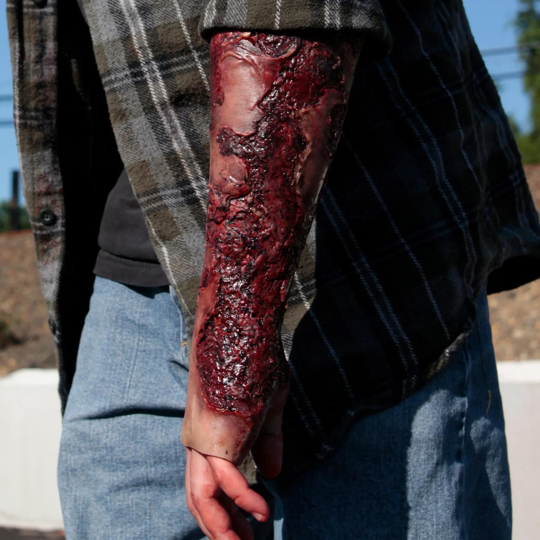 Derdegraads Brandwond Simulatie Linker Onderarm | WW3-704