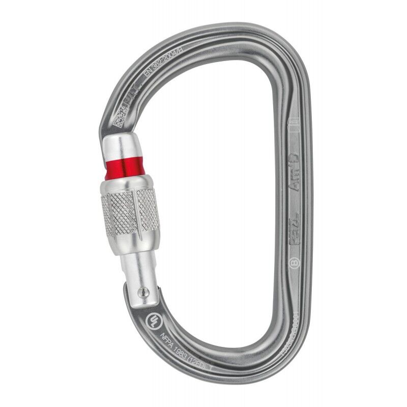 Petzl Karabijnhaak Am'D screw lock D-Vorm