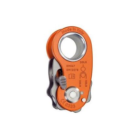 Rescue Grab with rubber insert for rope, wire and webbing. Removable axle