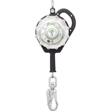 TRITON STAINLESS STEEL WIRE ROPE, SEALED RETRACTABLE FALL ARRESTER 10 M
